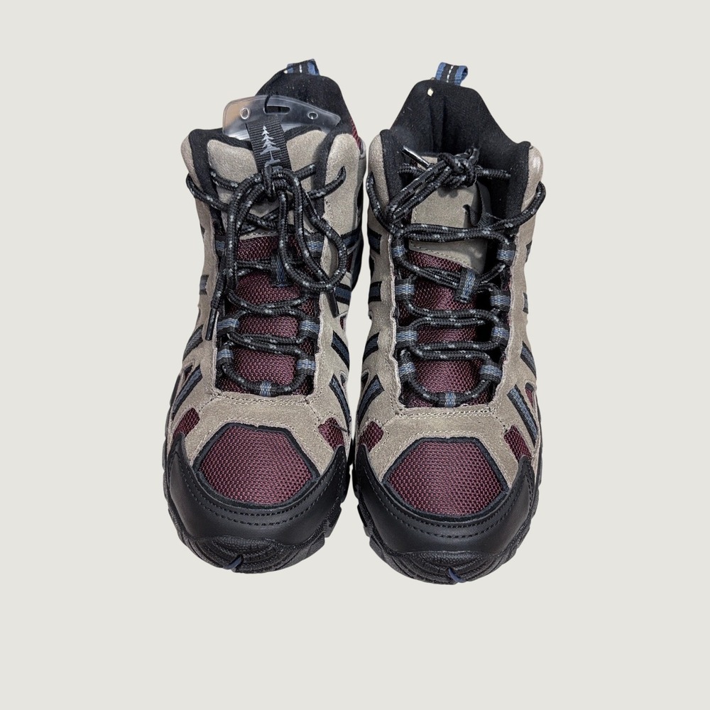 Bass Outdoor Women's 7.5 Peak Hiker 2 Mid Boots Wine Taupe NIB Water Resistant
